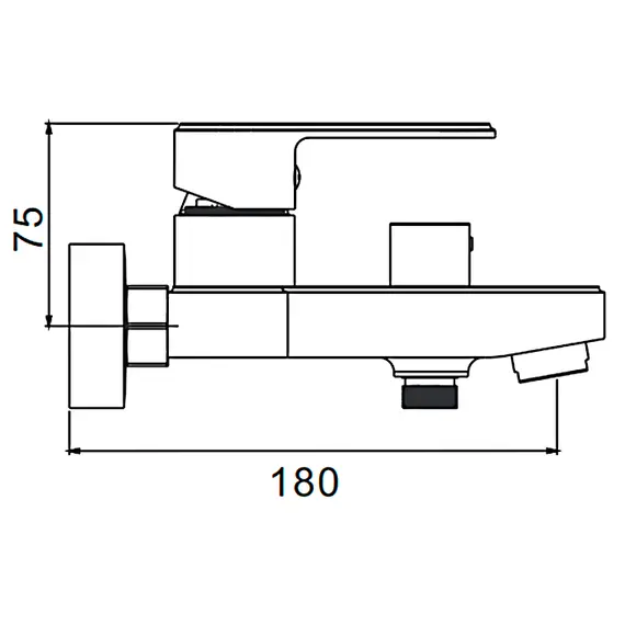 Смеситель для ванны Gerhans K22 K13022T черный с золотой патиной, изображение 2