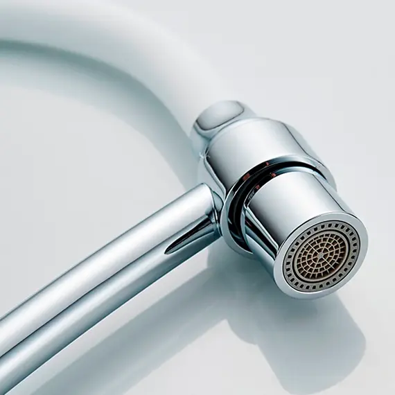 Смеситель для кухни с гибким изливом с душем Ledeme L4399-3 хром, изображение 5