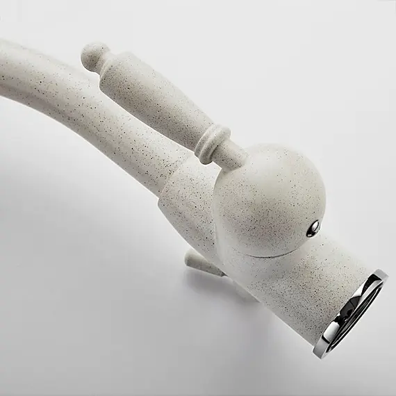 Смеситель для кухни со встроенным краном под фильтр питьевой воды Ledeme 7 L4455W-3 белый, Основной цвет: Белый, изображение 5