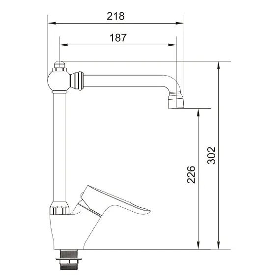 Смеситель для кухни Ledeme H60 L4460 хром, изображение 2