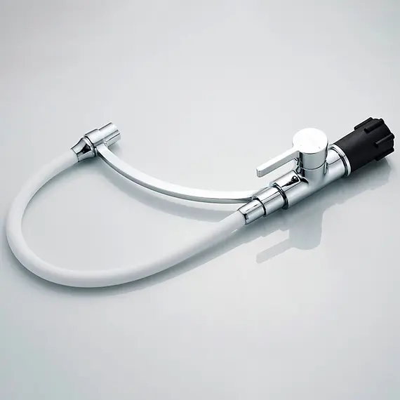 Смеситель для кухни с гибким изливом с душем Ledeme L4499-3 хром, изображение 5