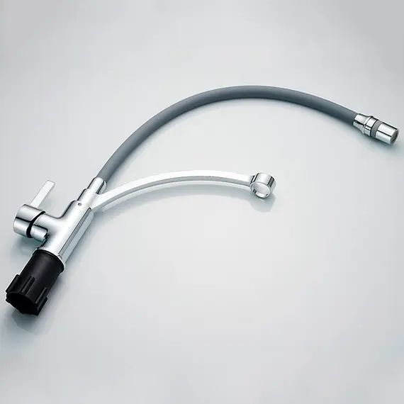 Смеситель для кухни с гибким изливом с душем Ledeme L4499-9 хром, изображение 6