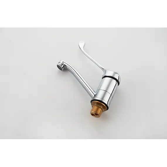 Локтевой смеситель для раковины Ledeme H79 L4579-2 хирургический хром, изображение 7