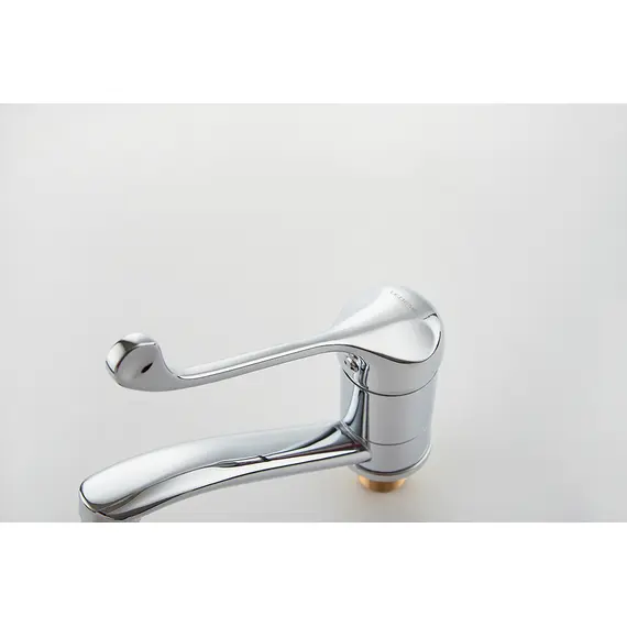 Локтевой смеситель для раковины Ledeme H79 L4579-2 хирургический хром, изображение 9