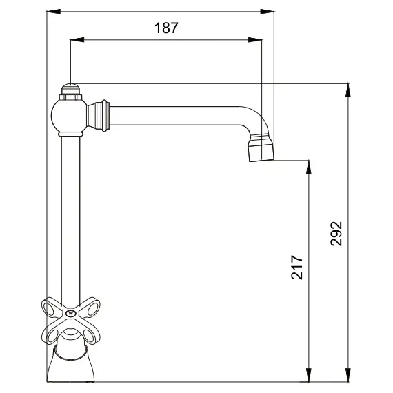 Смеситель для кухни Ledeme L4583 хром, изображение 2