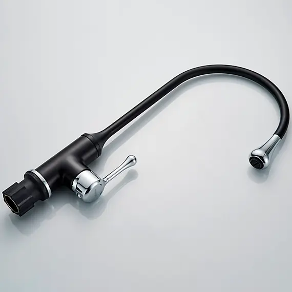 Смеситель для кухни Ledeme L4599B черный/хром, изображение 6