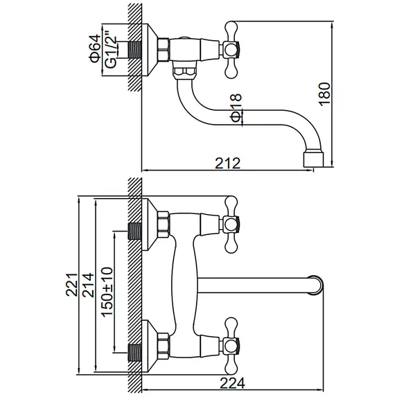 Смеситель для кухни Ledeme H08 L4608 хром, изображение 2