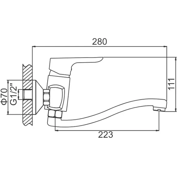 Смеситель для кухни Ledeme H60 L4660 хром, изображение 2