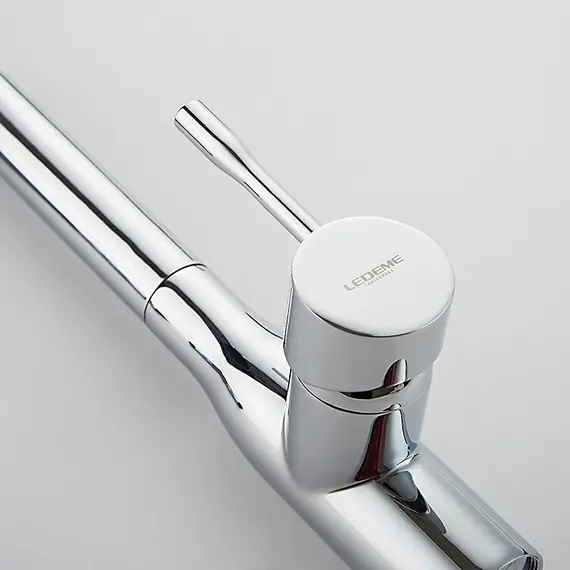 Смеситель для кухни Ledeme R L4698 хром, изображение 9