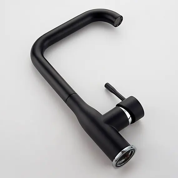 Смеситель для кухни Ledeme R L4069B черный, изображение 3