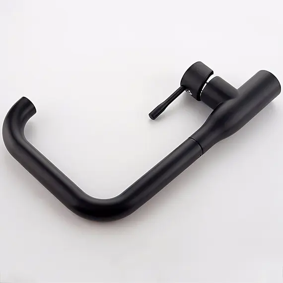 Смеситель для кухни Ledeme R L4069B черный, изображение 4