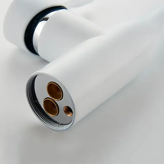 Смеситель для кухни Ledeme R L4698W белый, изображение 8