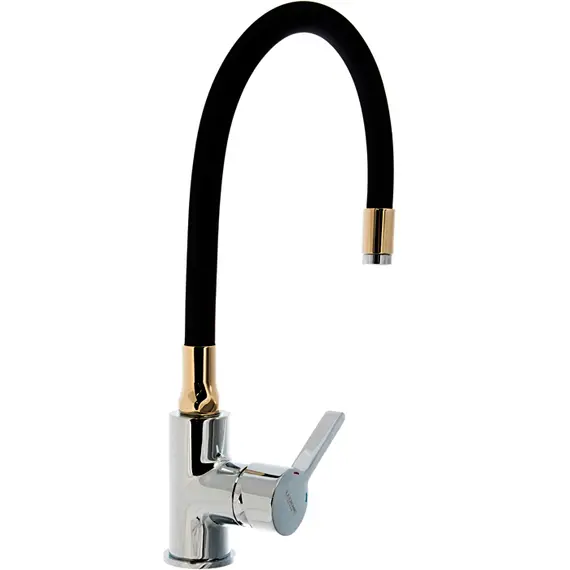 Смеситель для кухни с гибким изливом Ledeme Rainbow L4898-10 хром, изображение 4