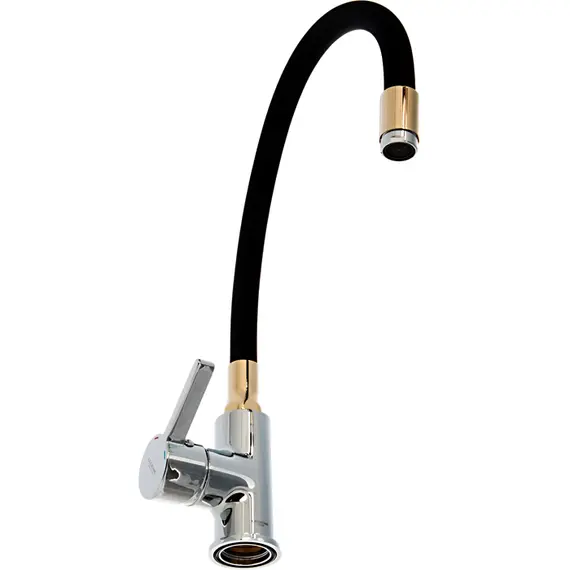 Смеситель для кухни с гибким изливом Ledeme Rainbow L4898-10 хром, изображение 5