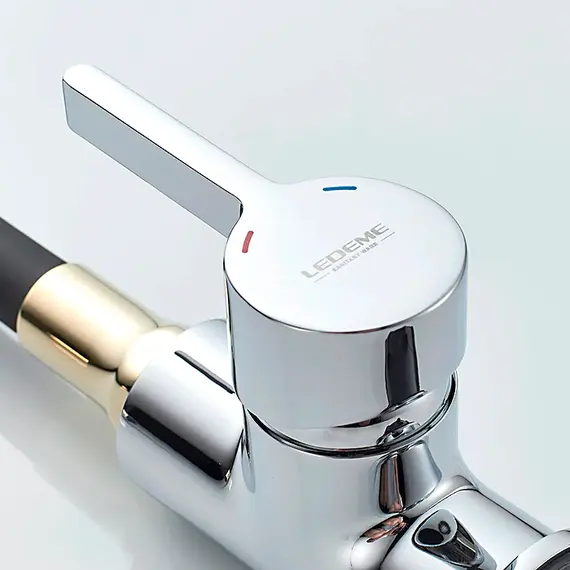 Смеситель для кухни с гибким изливом Ledeme Rainbow L4898-10 хром, изображение 7