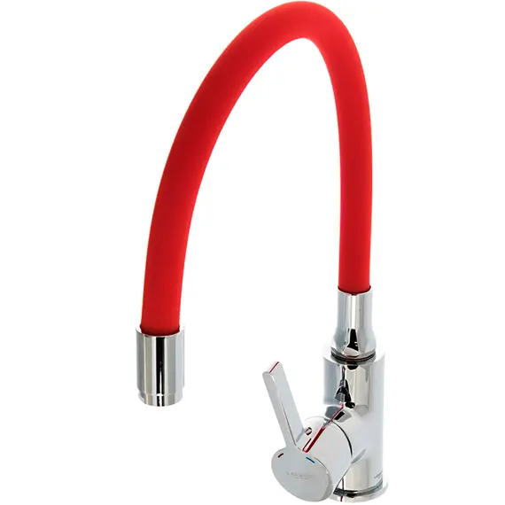 Смеситель для кухни с гибким изливом Ledeme Rainbow L4898-1 хром, изображение 6