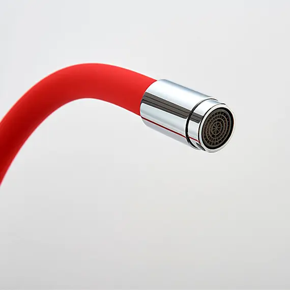 Смеситель для кухни с гибким изливом Ledeme Rainbow L4898-1 хром, изображение 7