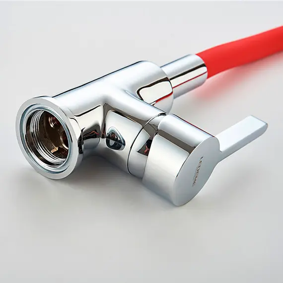 Смеситель для кухни с гибким изливом Ledeme Rainbow L4898-1 хром, изображение 8