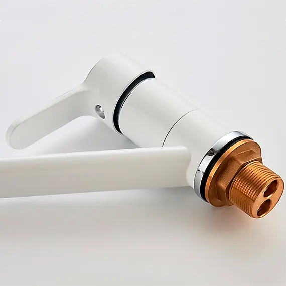 Смеситель для кухни Ledeme H03W L4903W белый/хром, изображение 10