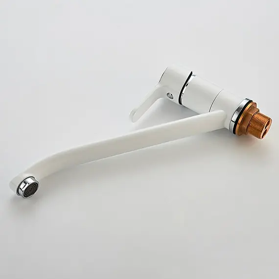 Смеситель для кухни Ledeme H03W L4903W белый/хром, изображение 7