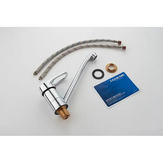 Смеситель для кухни Ledeme H04 L4904 хром, изображение 12