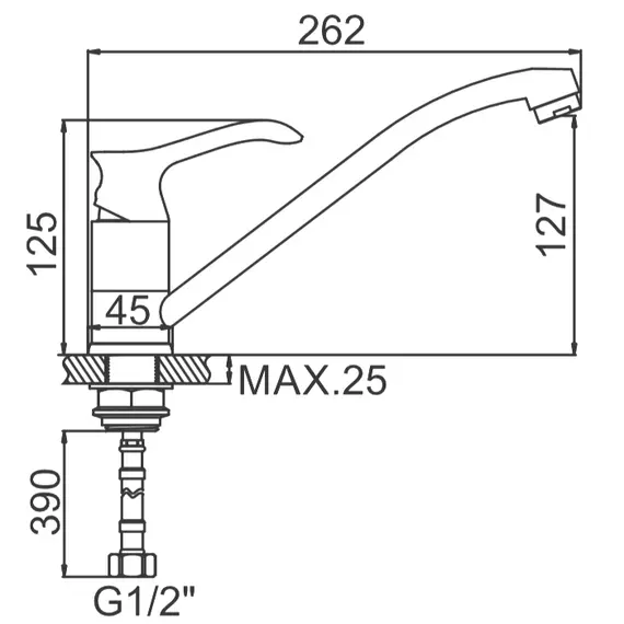 Смеситель для кухни Ledeme H41 L4941 хром, изображение 2