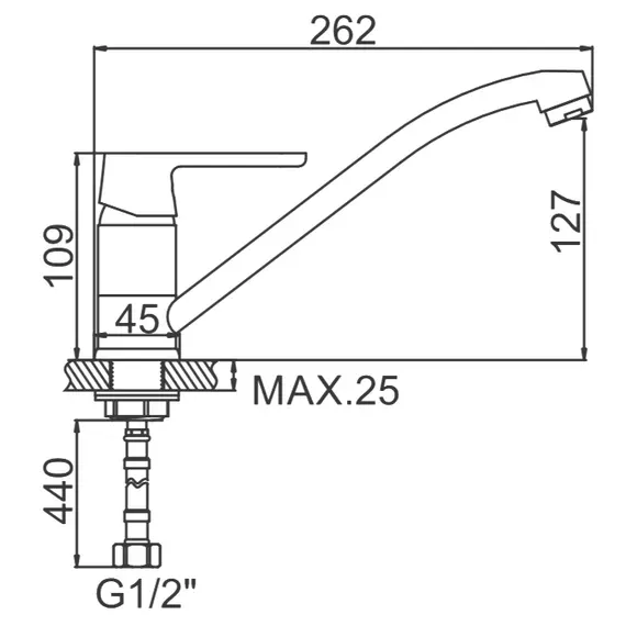 Смеситель для кухни Ledeme H53W L4953W белый/хром, изображение 2