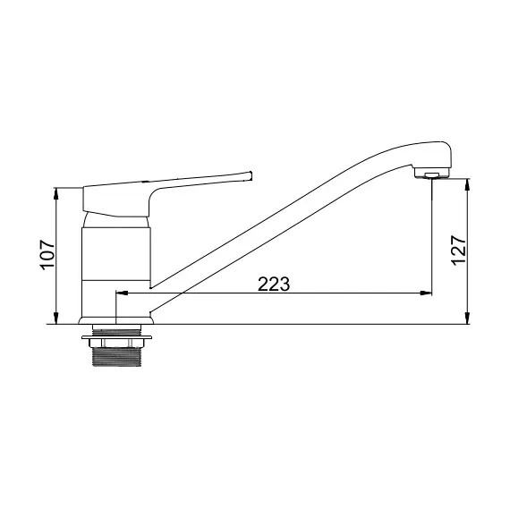 Смеситель для кухни Ledeme H57 L4957 хром, изображение 2