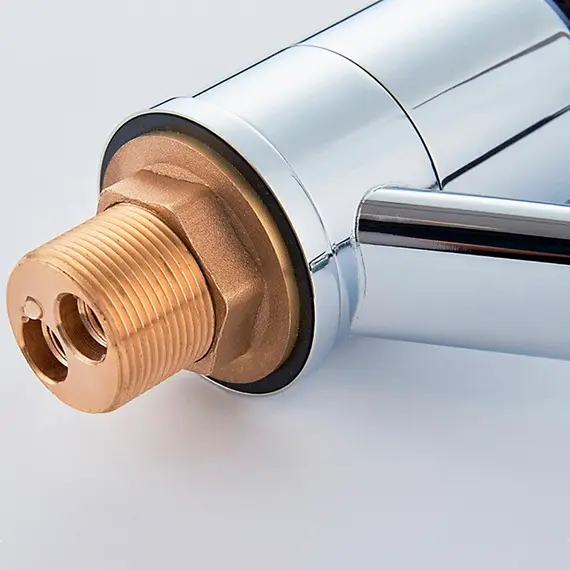 Локтевой смеситель для раковины Ledeme L4979 хирургический хром, изображение 5