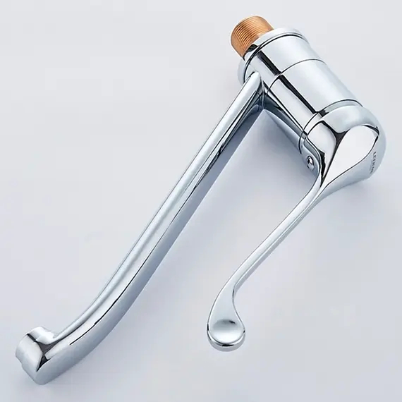 Локтевой смеситель для раковины Ledeme L4979 хирургический хром, изображение 9