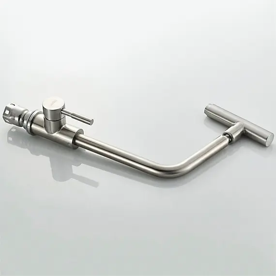 Смеситель для кухни Ledeme R L4998-5 суперсталь, изображение 6