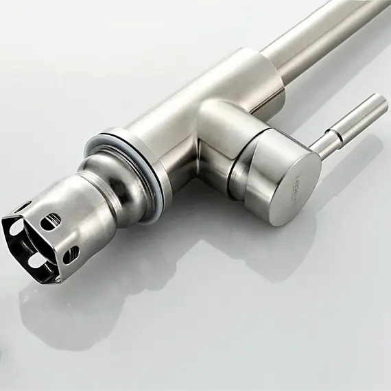 Смеситель для кухни Ledeme R L4998-5 суперсталь, изображение 7