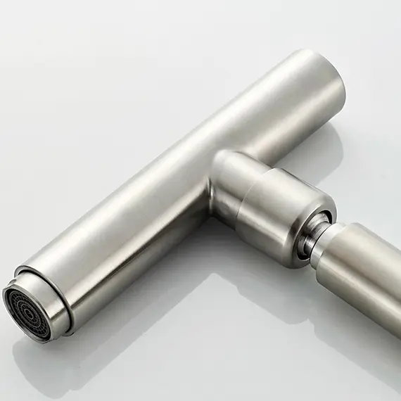 Смеситель для кухни Ledeme R L4998-5 суперсталь, изображение 9