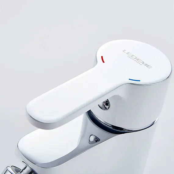 Смеситель для биде Ledeme H03W L5003W белый/хром, изображение 6