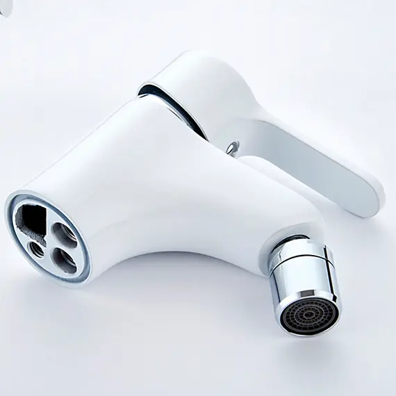 Смеситель для биде Ledeme H03W L5003W белый/хром, изображение 7
