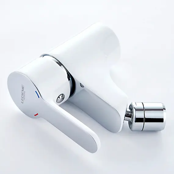 Смеситель для биде Ledeme H03W L5003W белый/хром, изображение 8