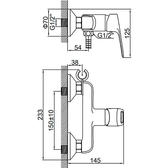 Смеситель с гигиеническим душем Ledeme H49 L5249 хром, изображение 2