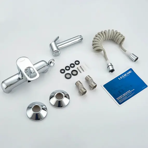 Смеситель с гигиеническим душем Ledeme H49 L5249 хром, изображение 8
