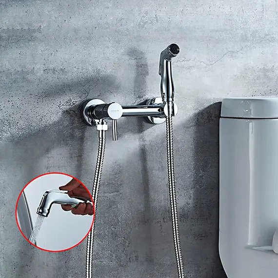 Смеситель с гигиеническим душем Ledeme R L5398-6 хром, изображение 3