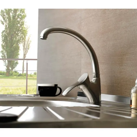 Смеситель для кухни Ledeme H01A L5901A суперсталь, изображение 3