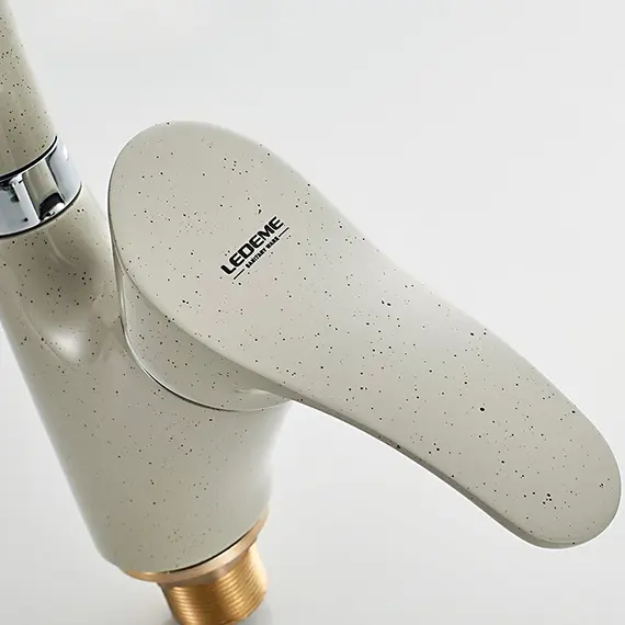 Смеситель для кухни Ledeme L5901E серый, изображение 8