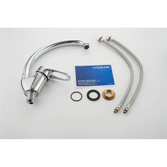 Смеситель для кухни Ledeme H04 L5904 хром, изображение 10