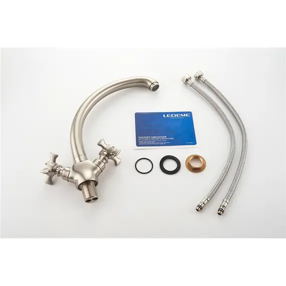 Смеситель для кухни Ledeme H11A L5911A суперсталь, изображение 12