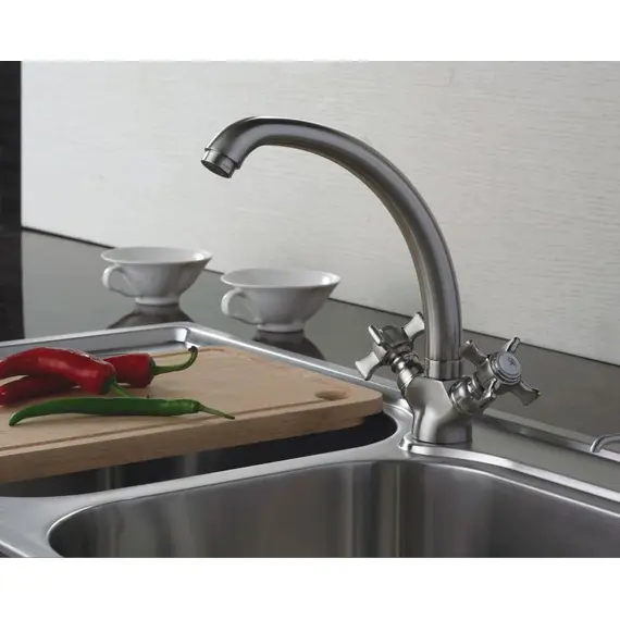 Смеситель для кухни Ledeme H11A L5911A суперсталь, изображение 4