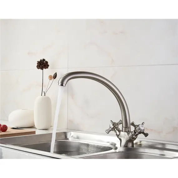 Смеситель для кухни Ledeme H11A L5911A суперсталь, изображение 5