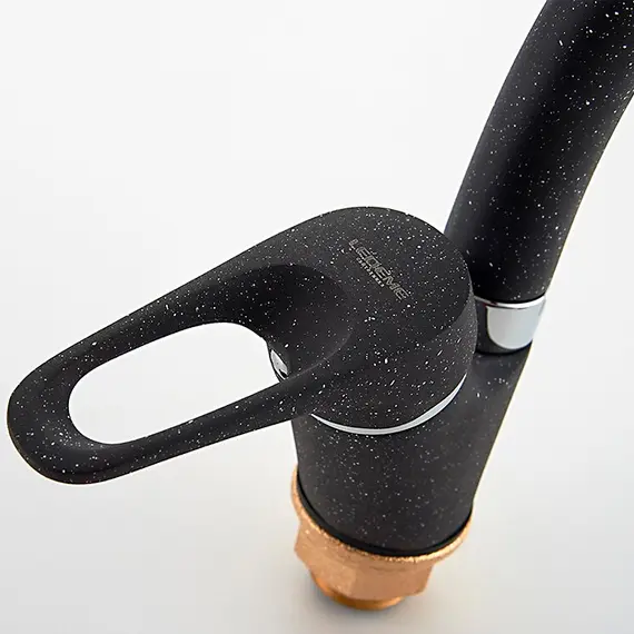 Смеситель для кухни Ledeme R L5913F черный, изображение 9