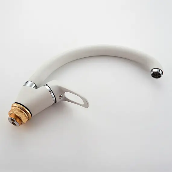 Смеситель для кухни Ledeme L5913H белый, изображение 9