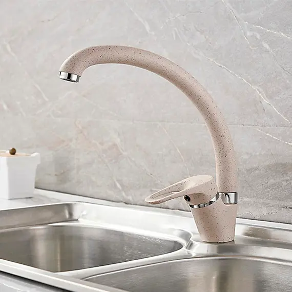 Смеситель для кухни Ledeme R L5913K бежевый матовый, изображение 3