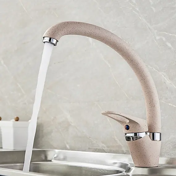 Смеситель для кухни Ledeme R L5913K бежевый матовый, изображение 5