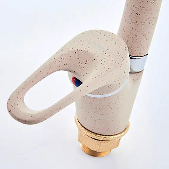 Смеситель для кухни Ledeme R L5913K бежевый матовый, изображение 8